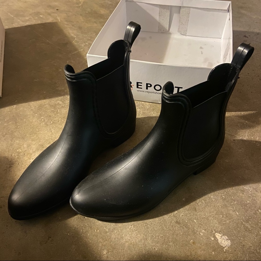 Report slicker rain boots bootie size 8